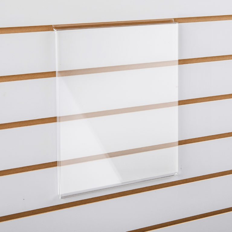 PLEXI 11"H X 14"W SLATWALL SIGN HOLDER KinLai