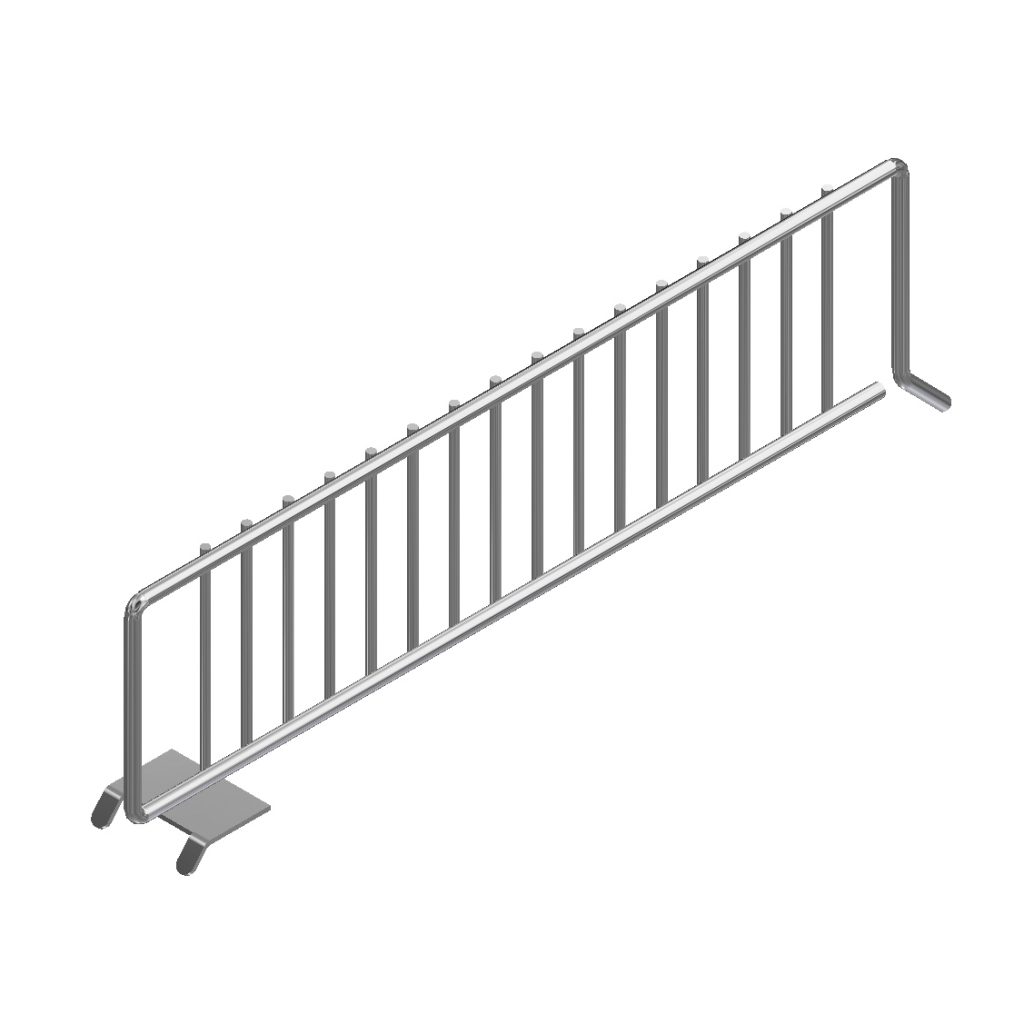 METAL SHELF DIVIDER 16" CHROME KinLai